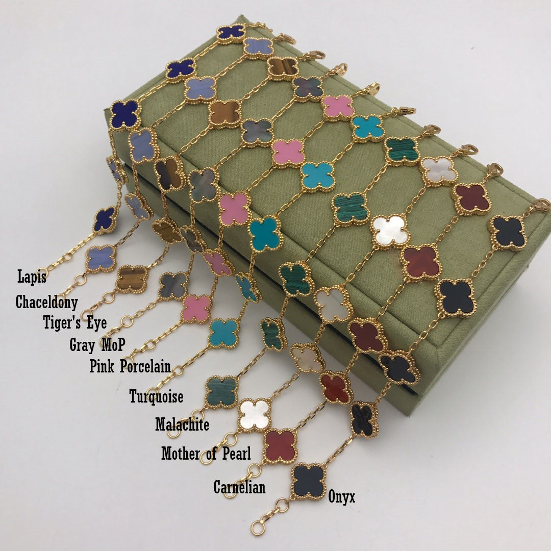 Rosalee Pulsera De Trébol De 15 Mm Con 5 Motivos