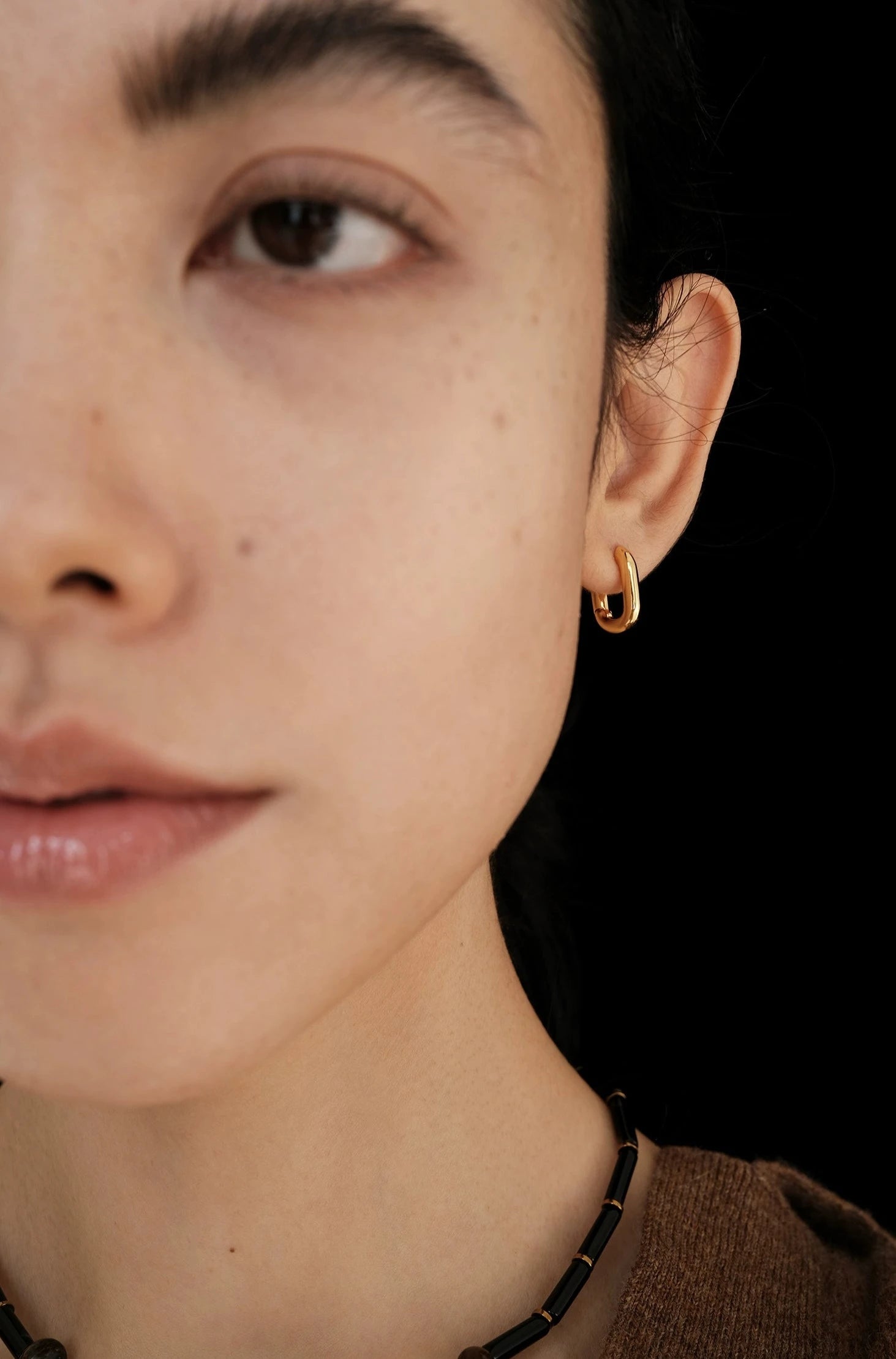 Oblession Essentials Square Hoops Large & Small Gold