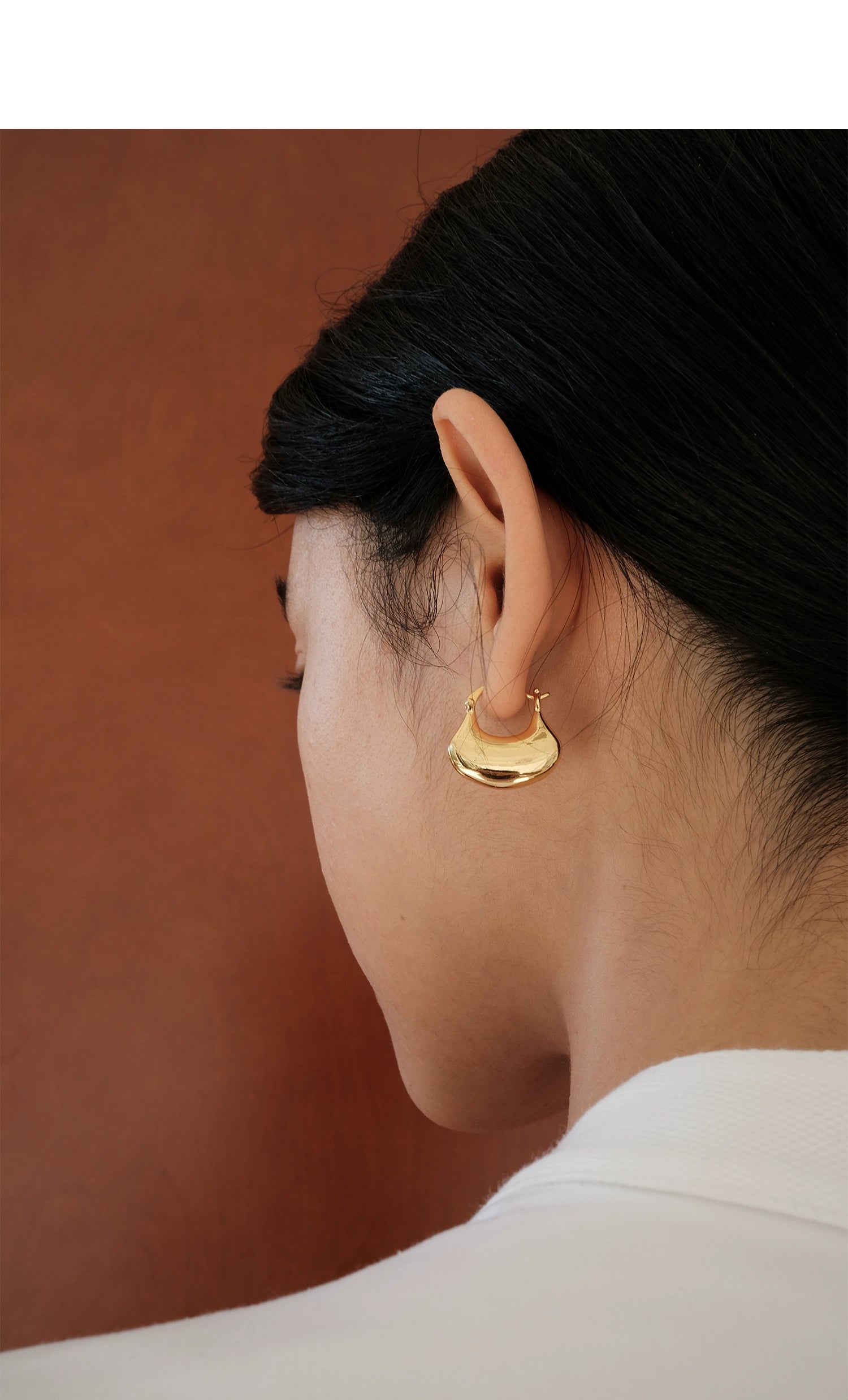 Pendientes Aros Ginkgo Oro y Plata 2 Tamaños