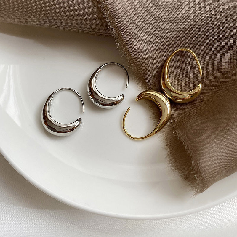 Pendientes Colette Crescent Hook Oro y Plata