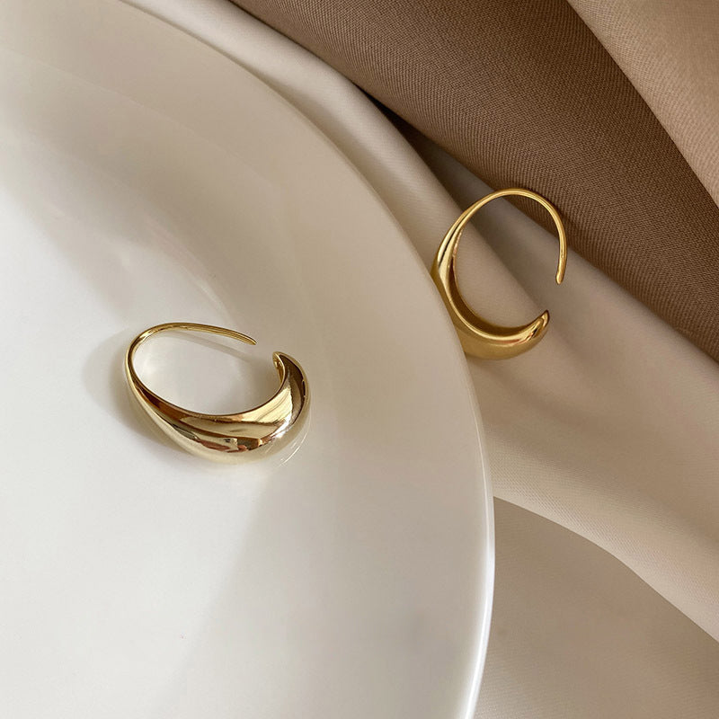 Pendientes Colette Crescent Hook Oro y Plata