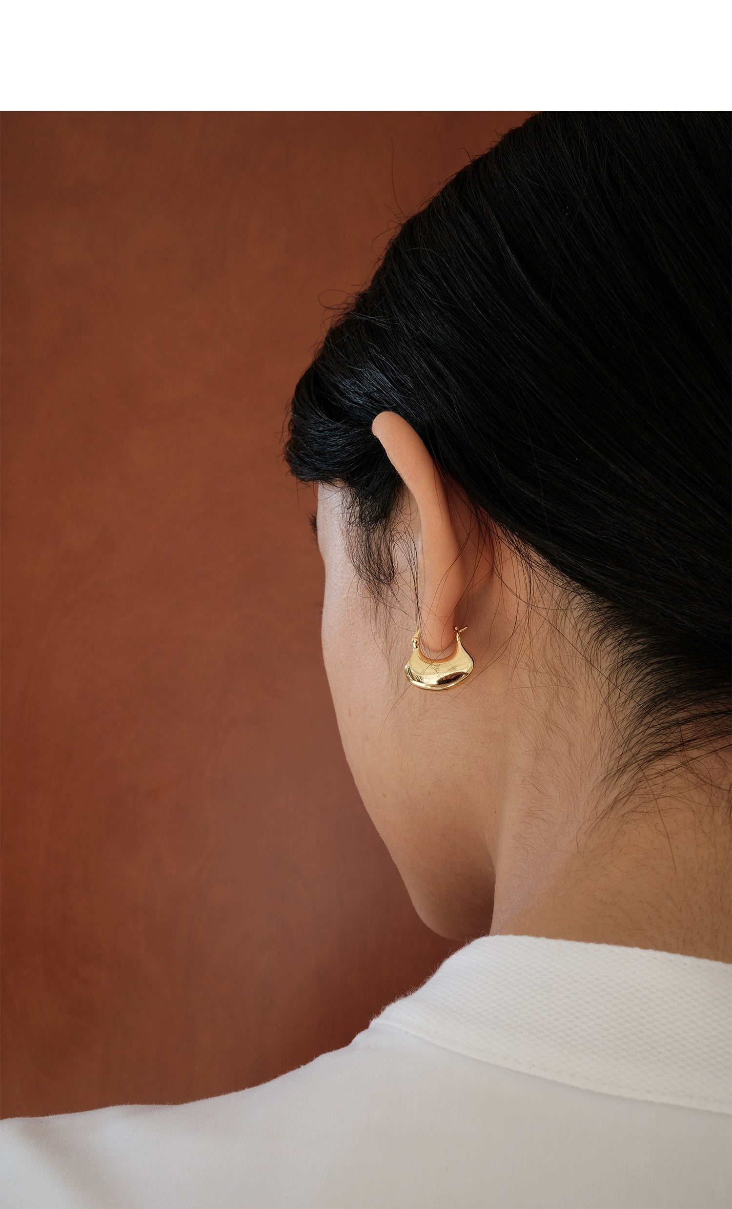Pendientes Aros Ginkgo Oro y Plata 2 Tamaños