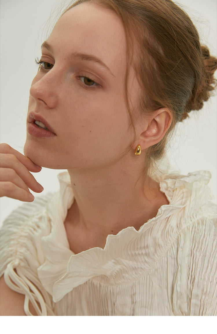 Lucy Chestnut Stud Earrings Gold & Silver