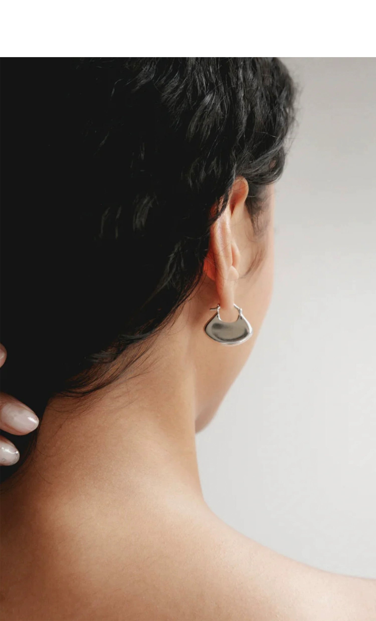 Pendientes Aros Ginkgo Oro y Plata 2 Tamaños