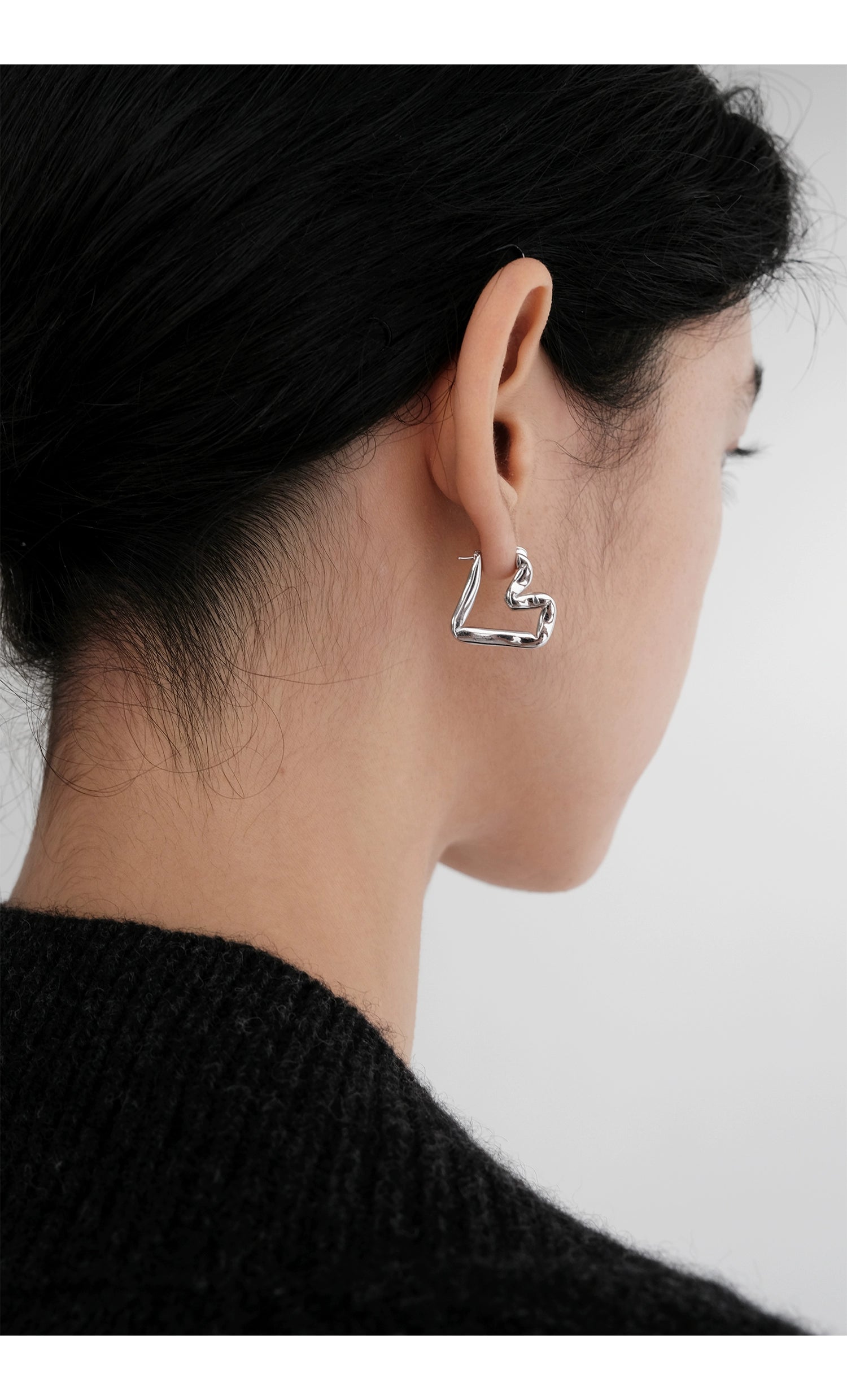 Pendientes Ricoh Aro Corazón Oro / Plata