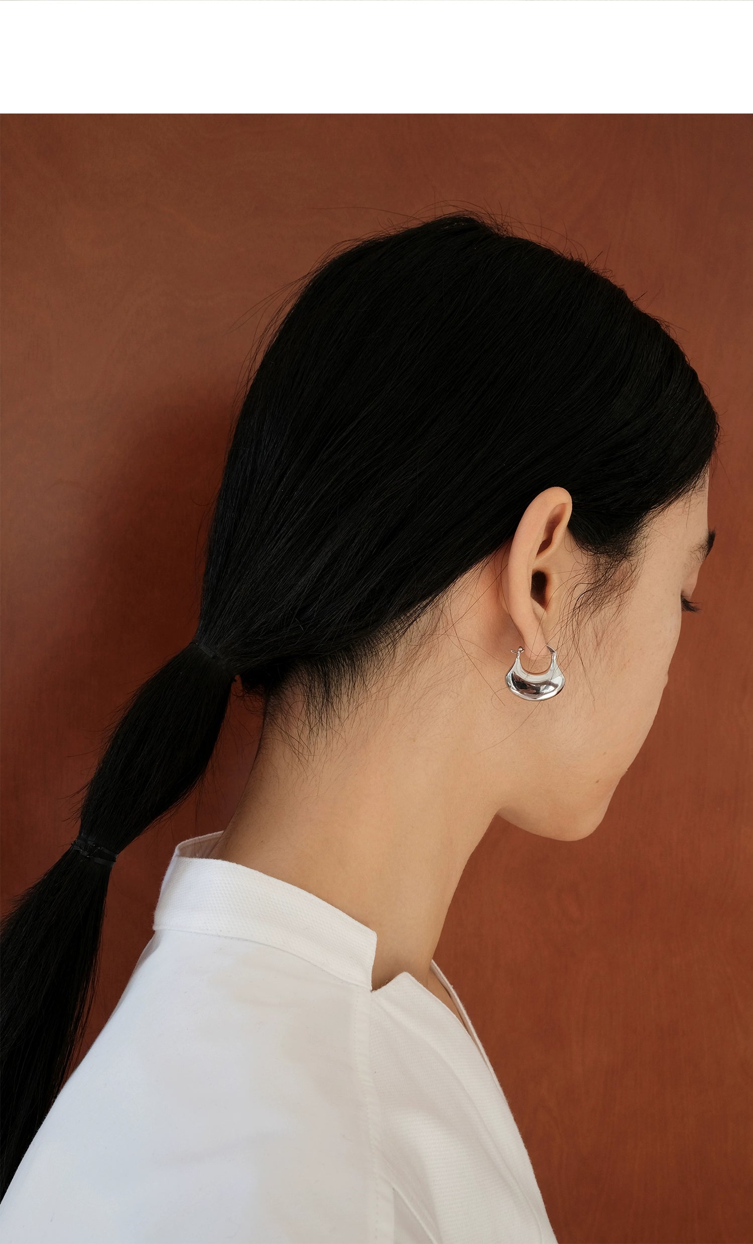 Pendientes Aros Ginkgo Oro y Plata 2 Tamaños