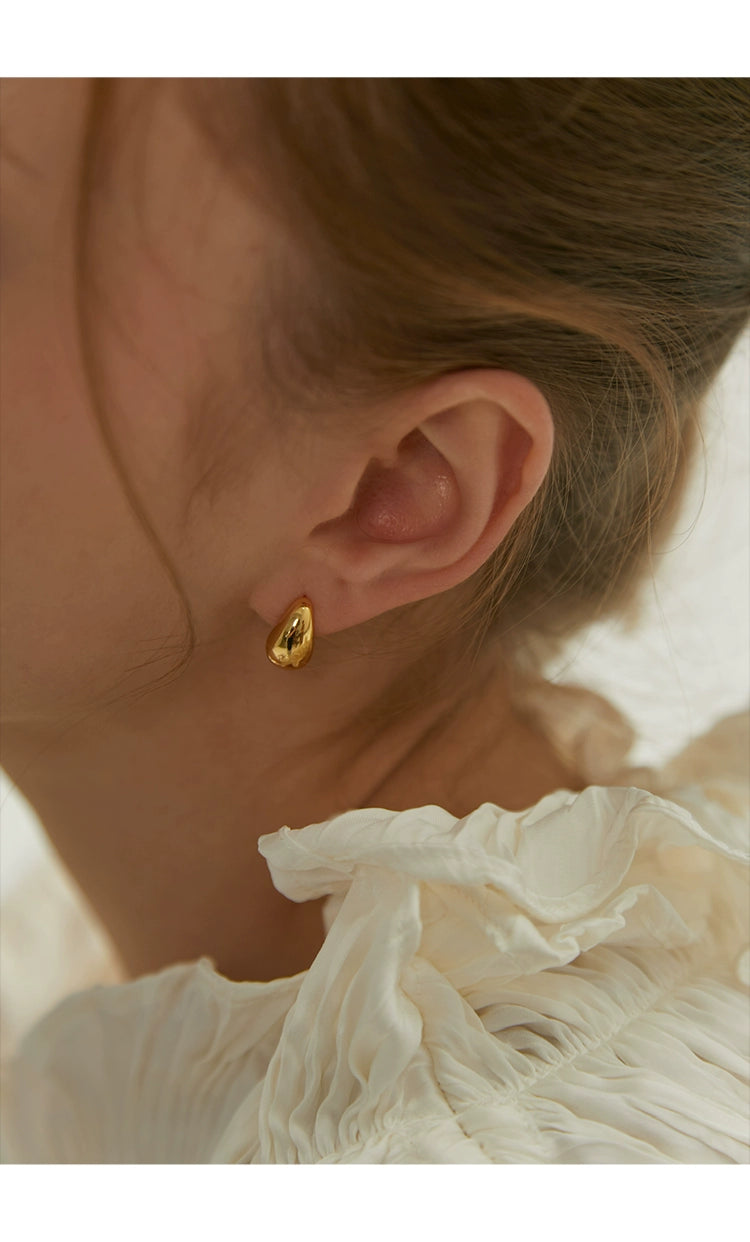 Lucy Chestnut Stud Earrings Gold & Silver