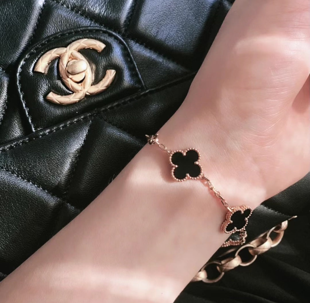 Rosalee Pulsera De Trébol De 15 Mm Con 5 Motivos