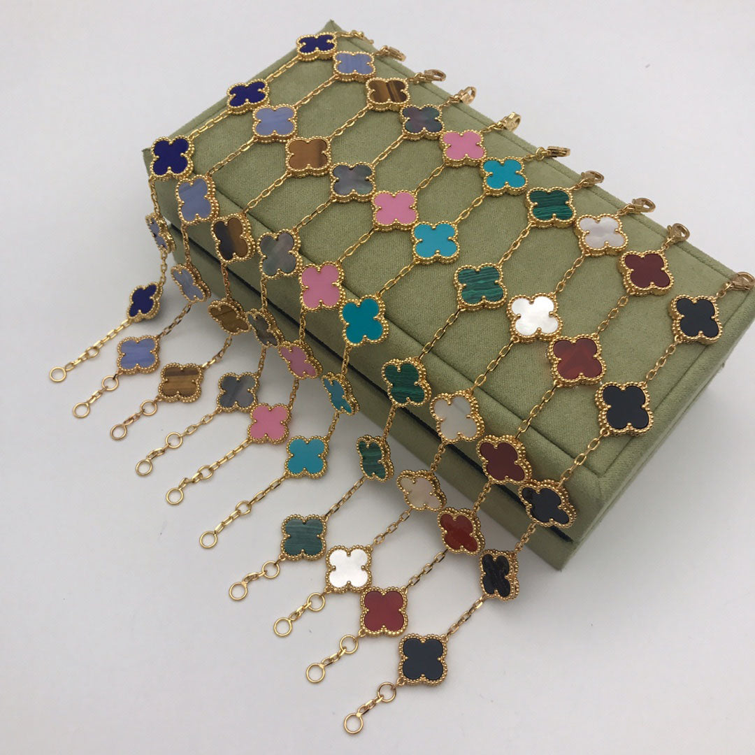 Rosalee Pulsera De Trébol De 15 Mm Con 5 Motivos