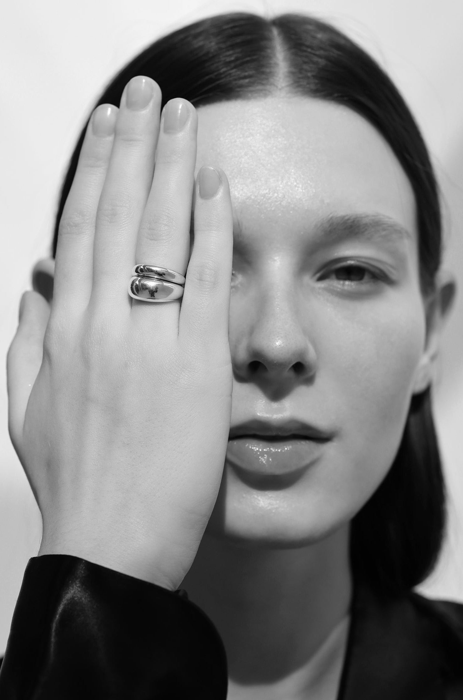 Bague dôme en argent Lana