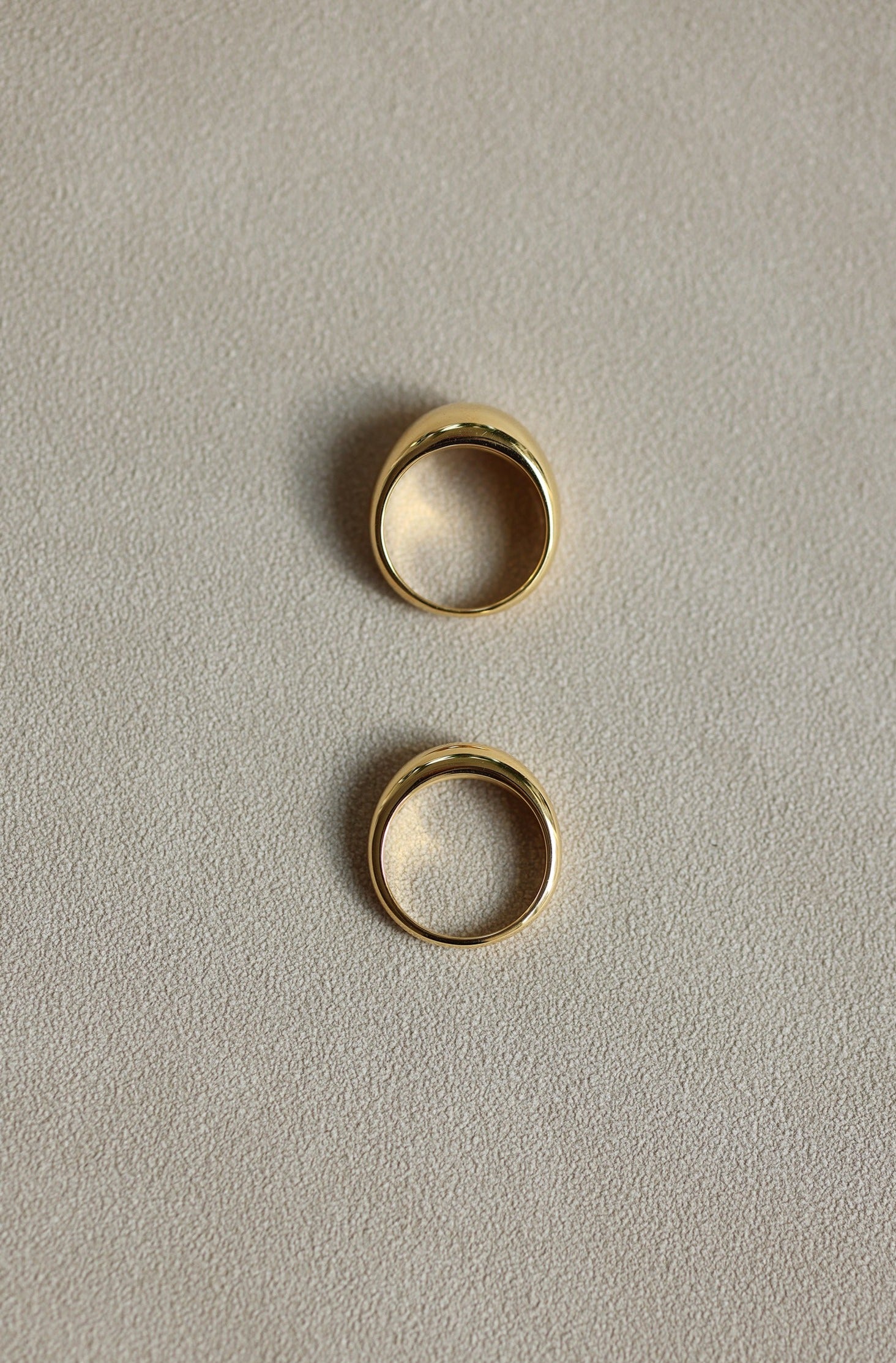Bague dôme dorée Lana