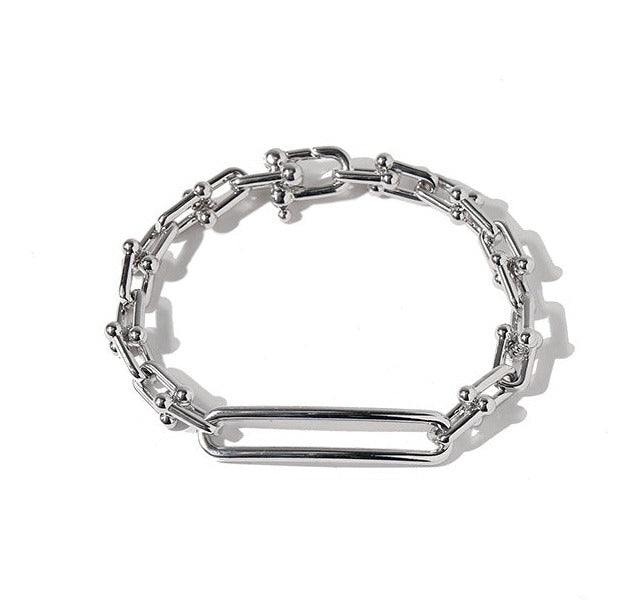 Horseshoe Linked Chain Bracelet