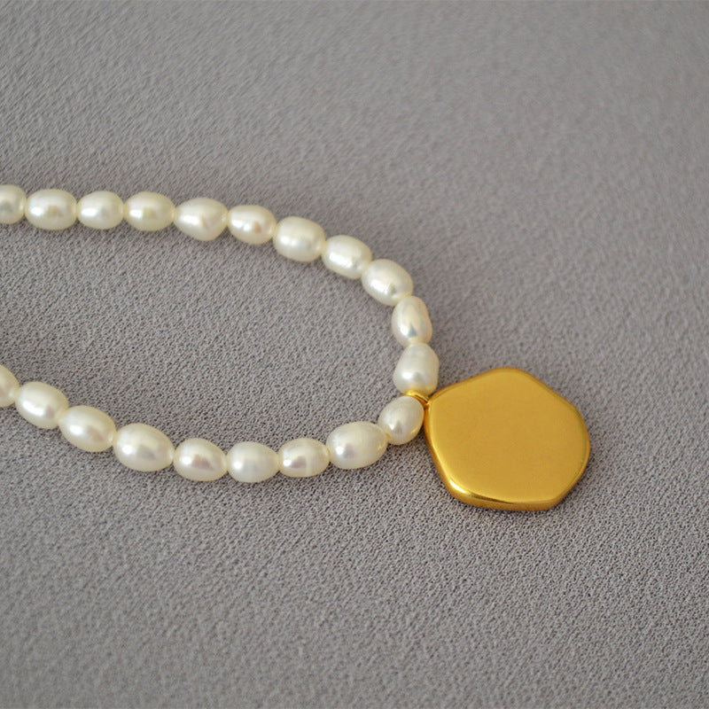 Birth Flower Pearl Necklace