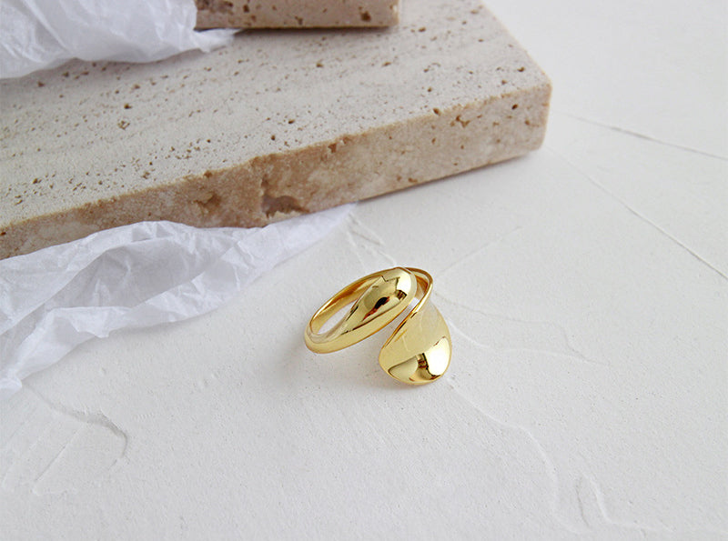 Contempory Ring Gold Wide Band Ring, Artisan Ring, Chunky Ring, Boho Ring, Punk Ring