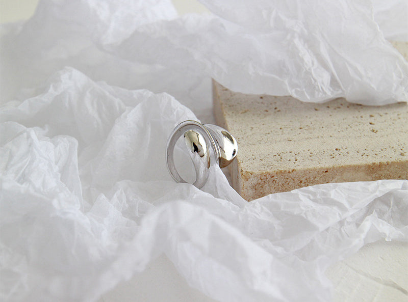 Contempory Ring Gold Wide Band Ring, Artisan Ring, Chunky Ring, Boho Ring, Punk Ring