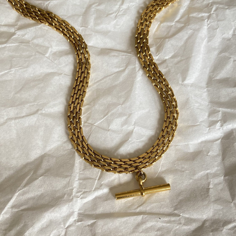 Skinny Bar Chokers Figaro Curb Twisted Rope Flat Chain