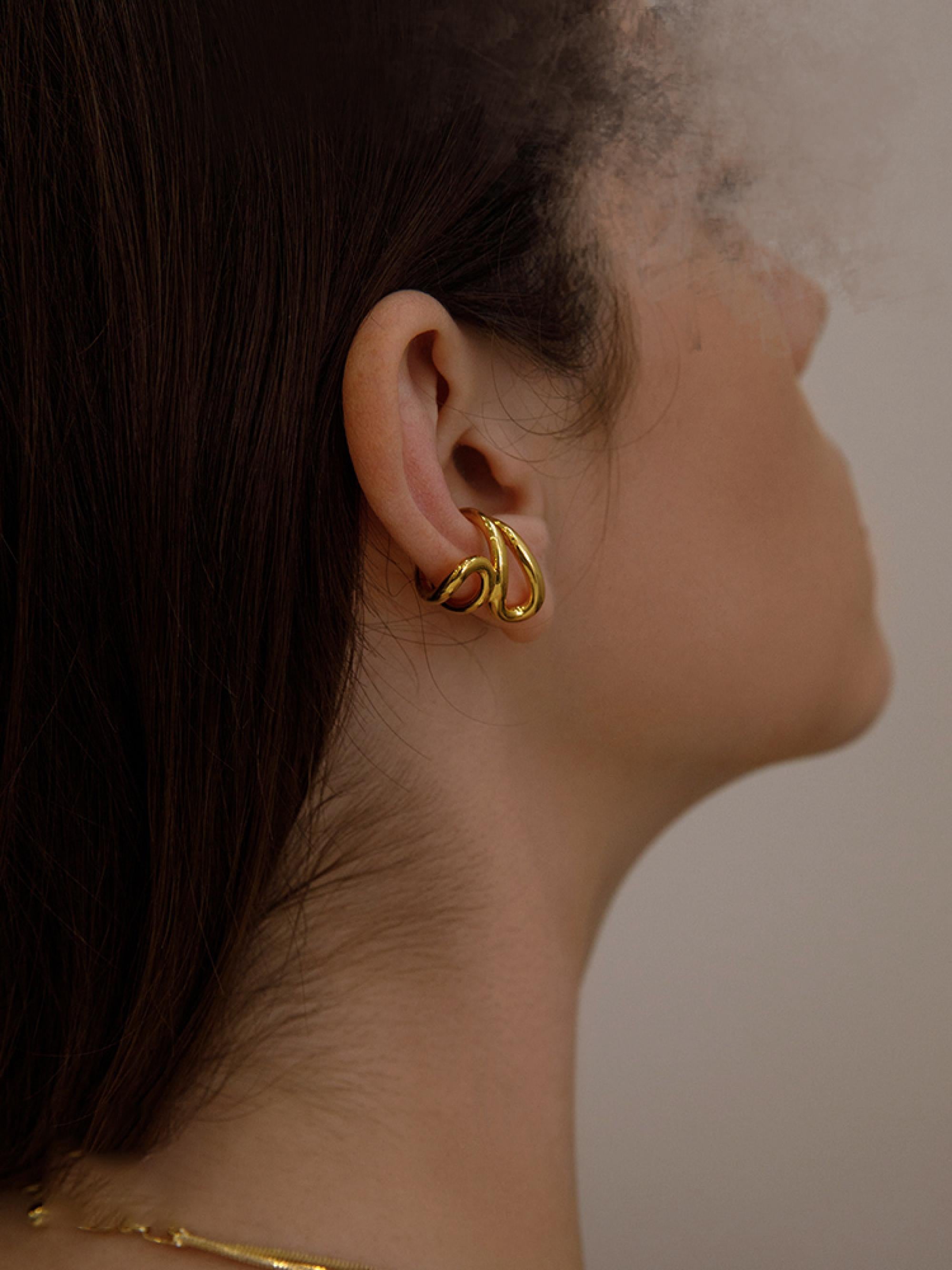 French Round Artisan Ear Cuff S925 – Oblession