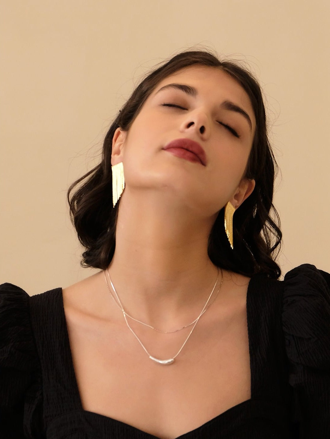 Giorgia Waterfall 18K Gold Tassel Fringe Earrings