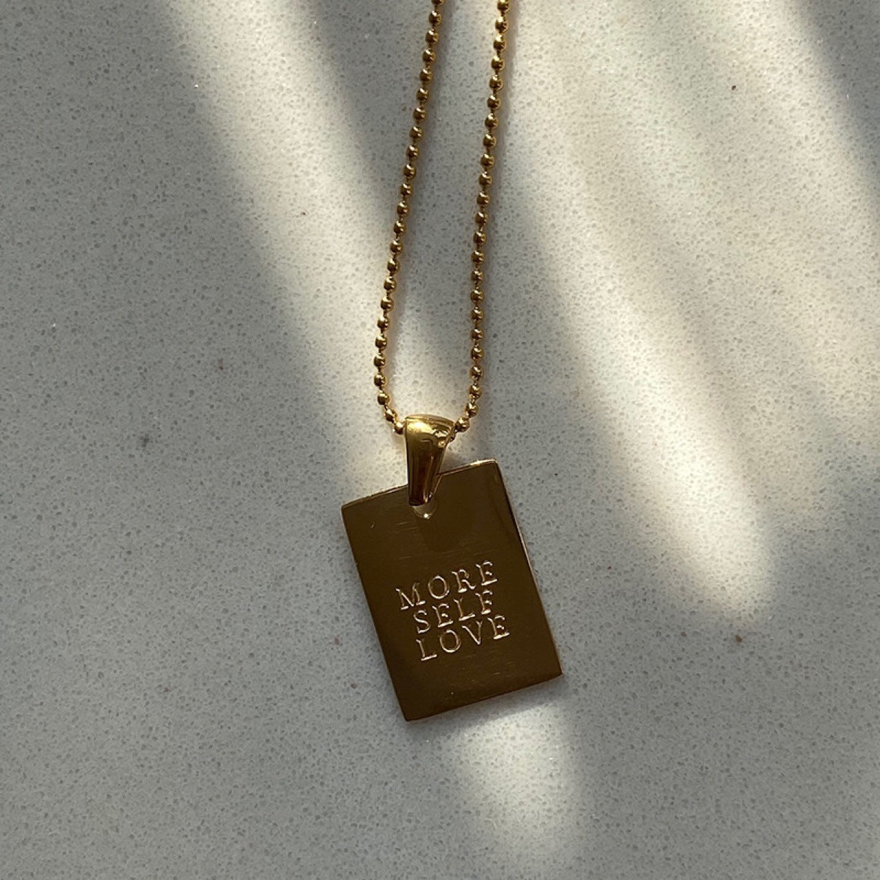 Engraved Inspiring Quote Necklace Empowerment Necklace Waterproof