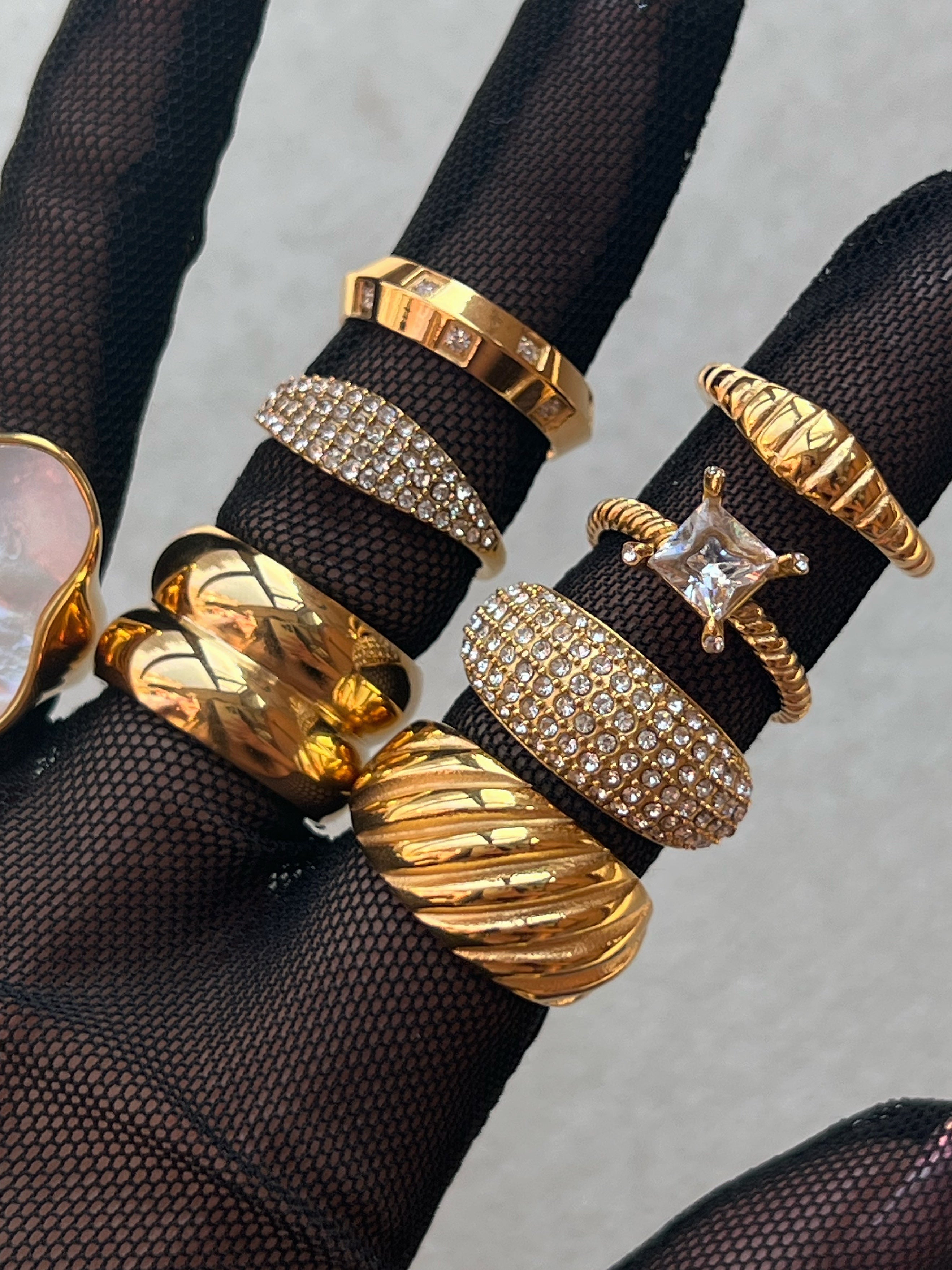 Oblession Bold Waterproof Statement Rings 18K