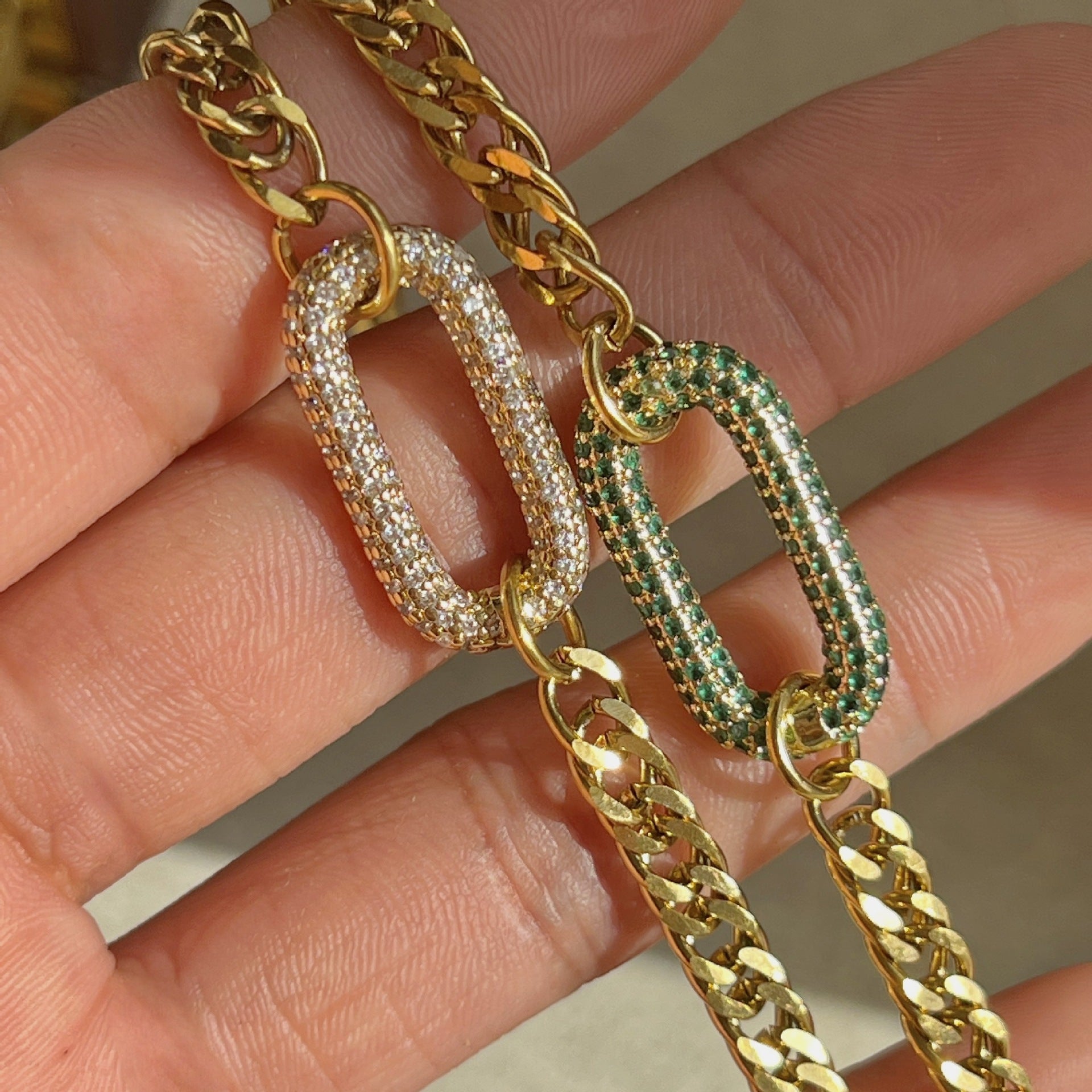 Thekla Curb Chain Necklace 18K Gold