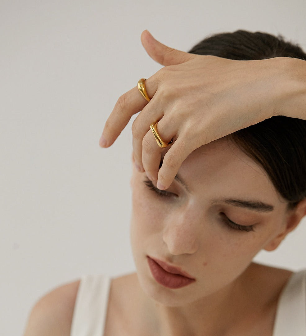 Loukia Contemporary 18K Gold Rings