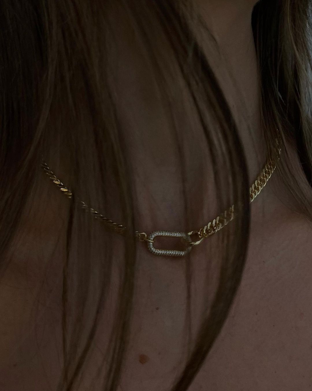 Thekla Curb Chain Necklace 18K Gold