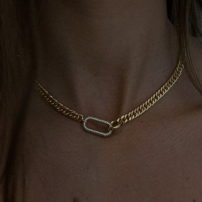 Thekla Curb Chain Necklace 18K Gold