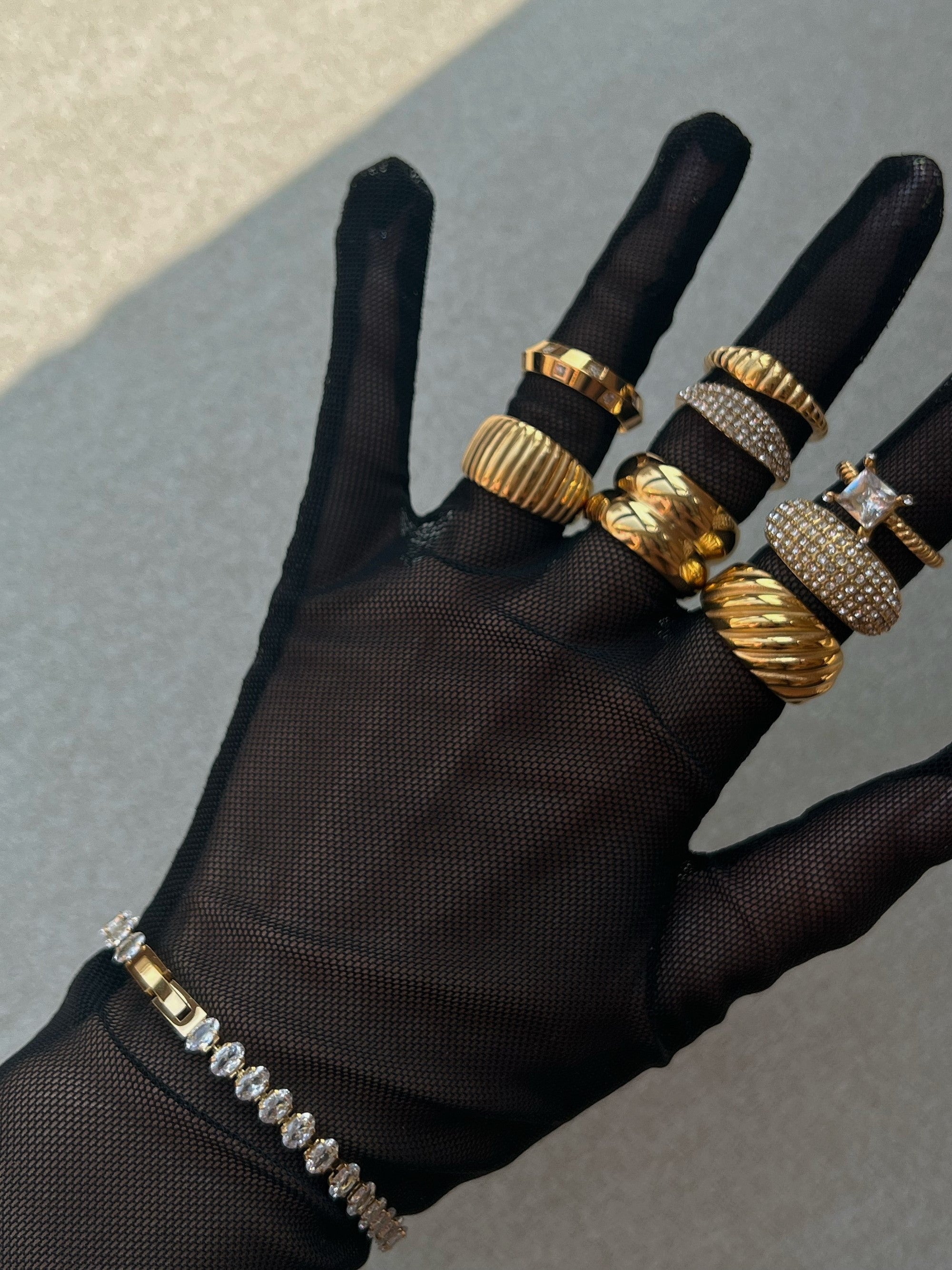 Oblession Bold Waterproof Statement Rings 18K