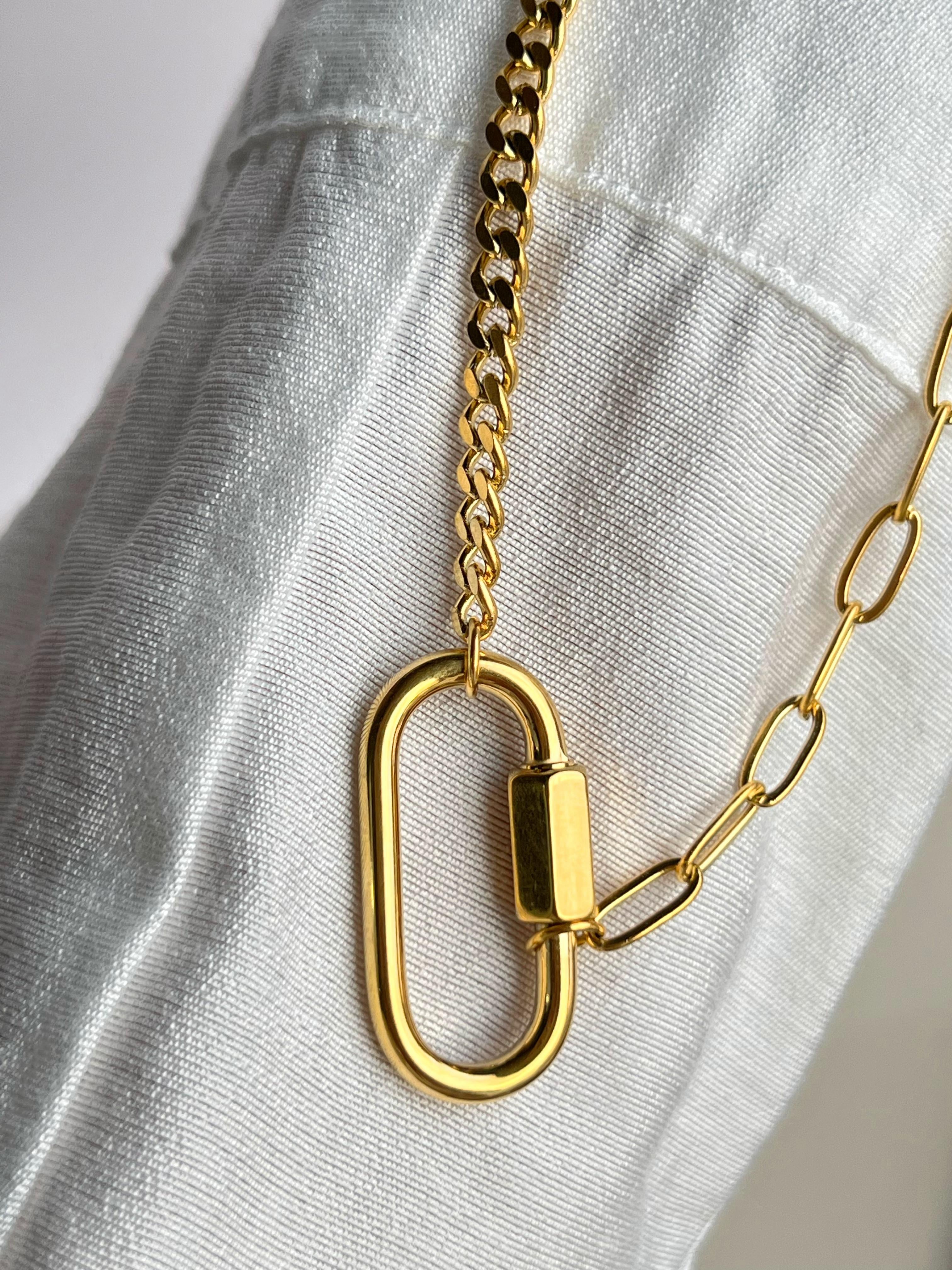 Aglaia Mixed Chain Necklace 18K Gold