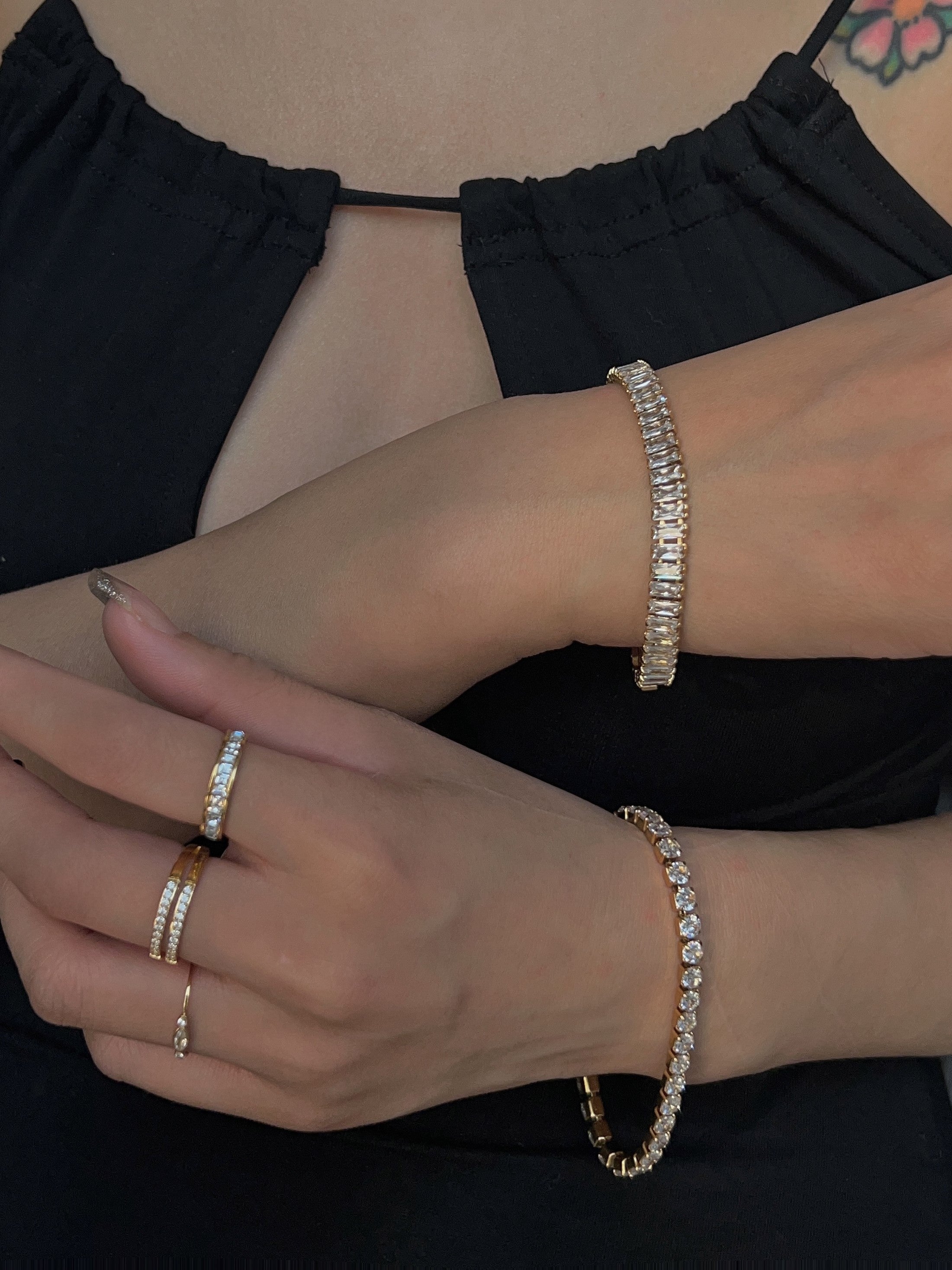 Zacharoula Baguette Chain Bracelet
