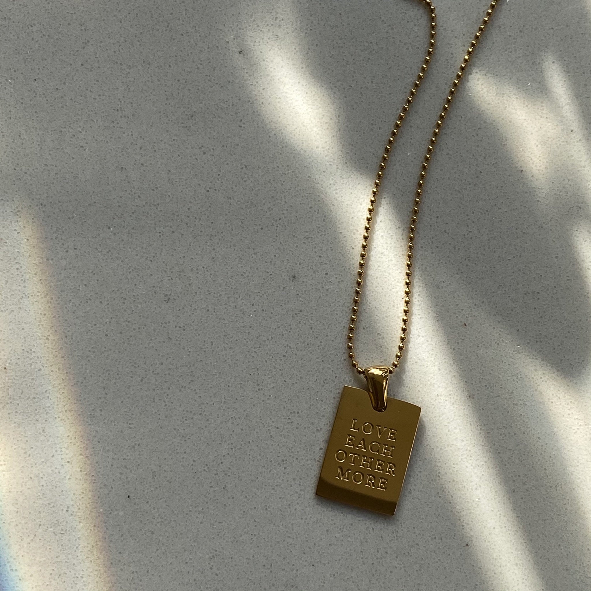 Engraved Inspiring Quote Necklace Empowerment Necklace Waterproof