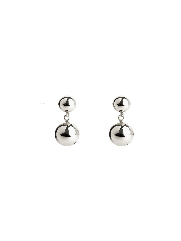 Pendientes colgantes de doble burbuja