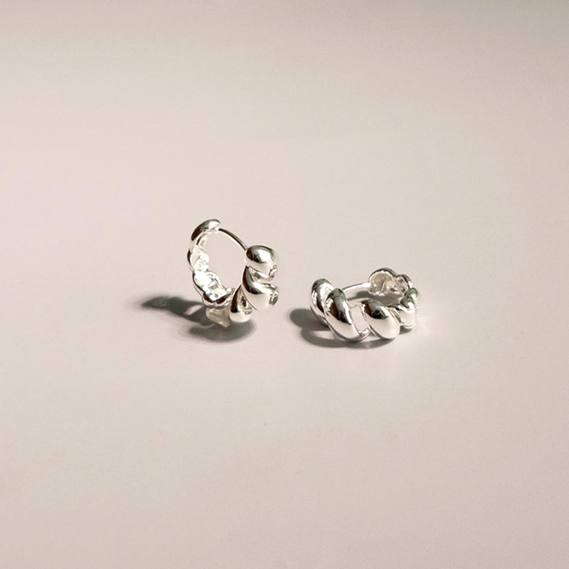 Croissant Huggie Hoop Earrings